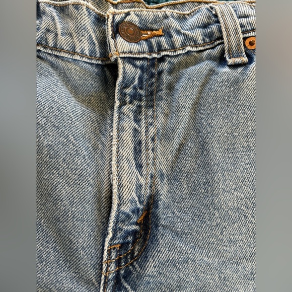 VTG Levi’s 941 Orange Tab High Waisted Denim Shorts Sz 8 Reg Fit Cut Offs - Picture 6 of 9